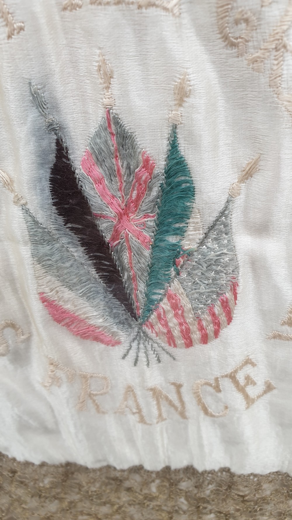 Handmade French Lace Cushion Cover  c.1920. View V