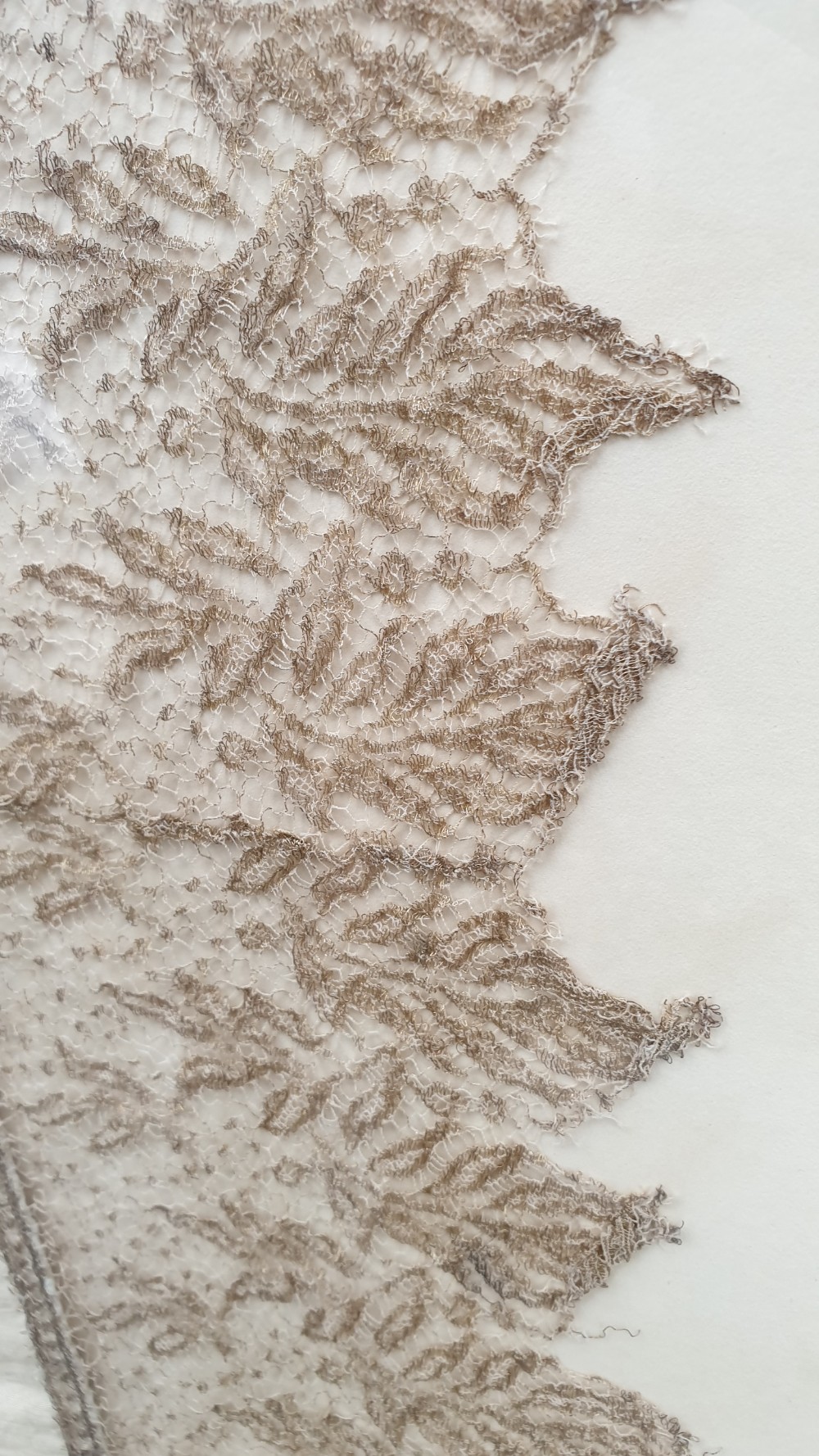 Handmade French Lace Cushion Cover  c.1920. View VI