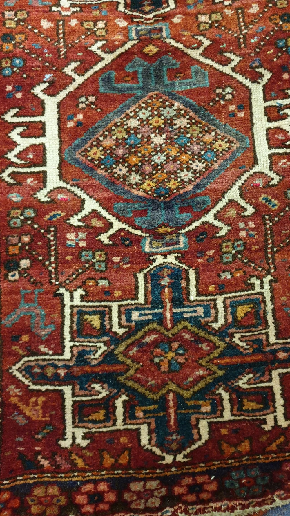 Neat Sized Persian Heriz Runner View II
