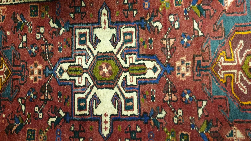 Neat Sized Persian Heriz Runner View II