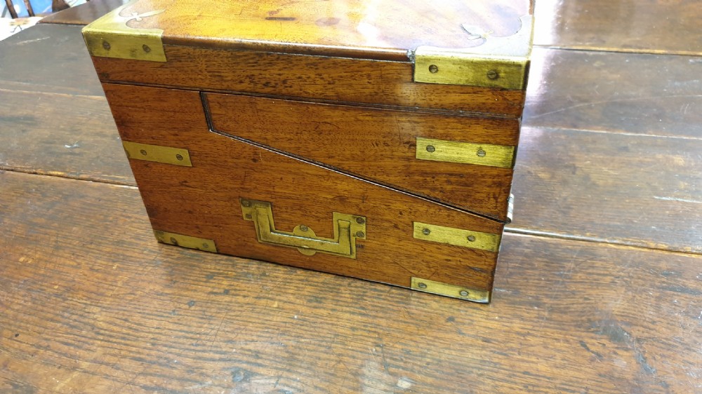 Mahogany Military Campaign Writing Slope c1840 View XI