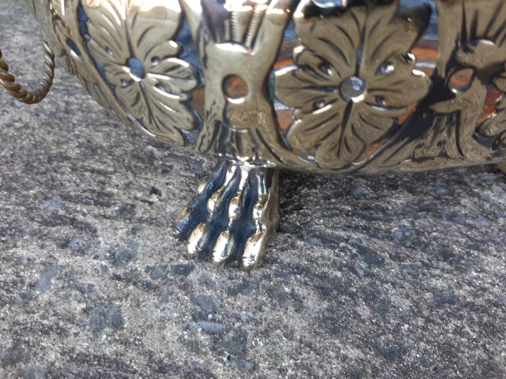 Beautiful 19th Century Pierced Brass Vase View II