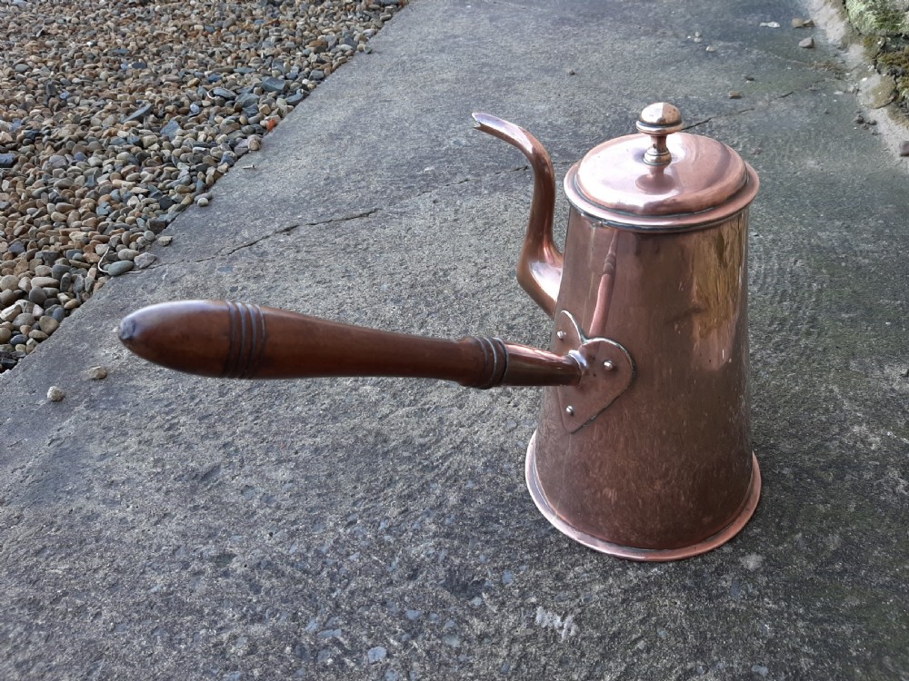 18th Century Extra Large Copper Coffee Pot View IV