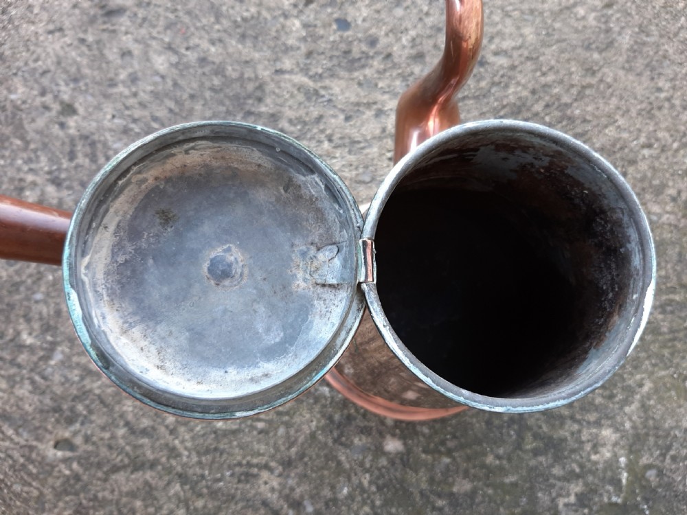18th Century Extra Large Copper Coffee Pot View V