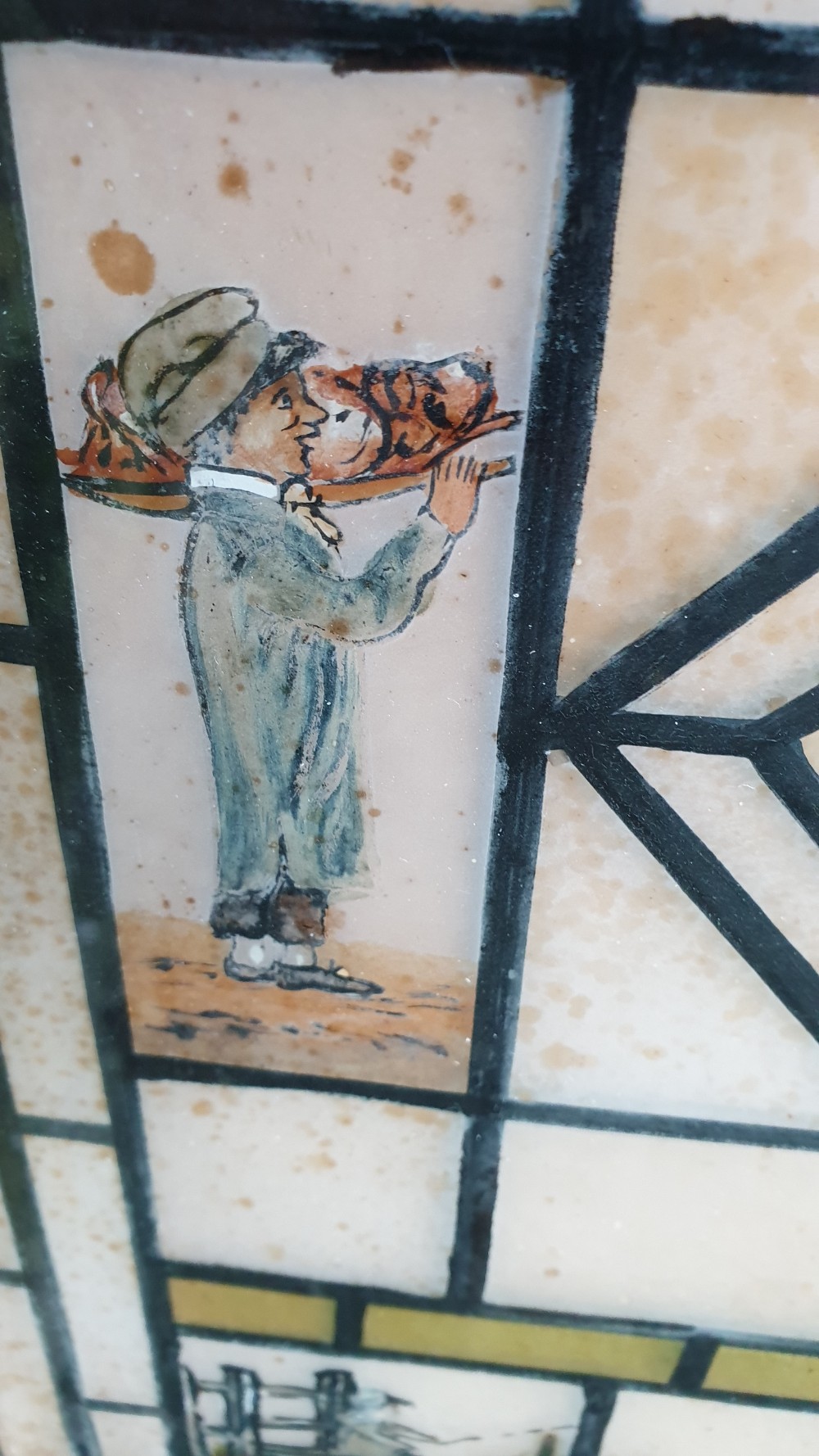 Attractive 19th Century Paintings on Glass View IX