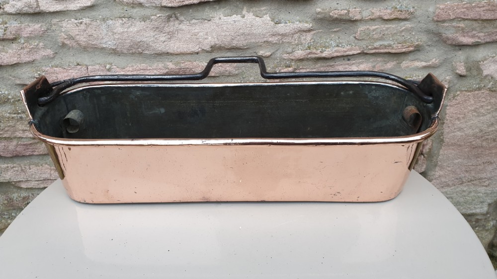 Early 19th Century Copper Fish Kettle including Liner