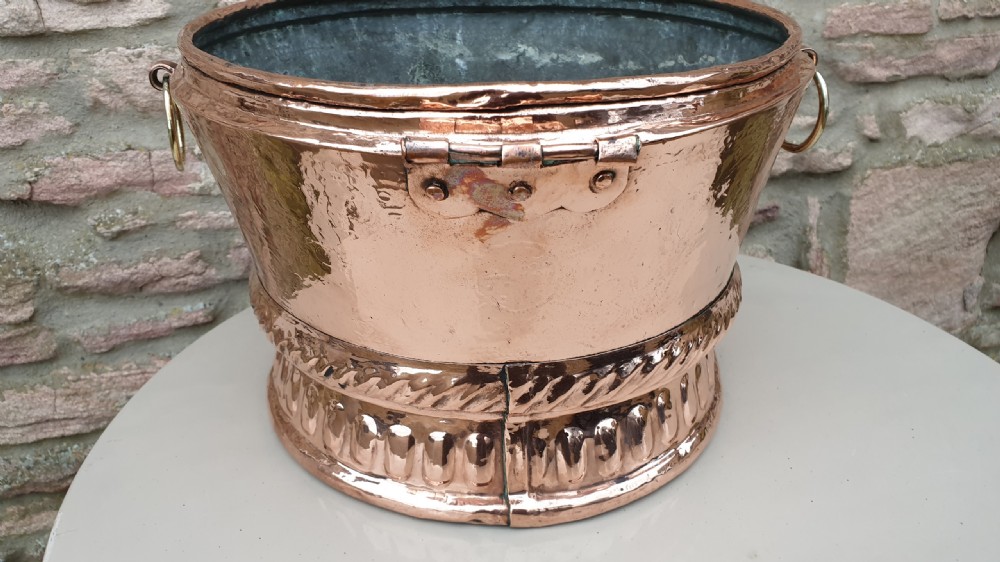 19th Century French Copper Pot  Jardiniere View IV