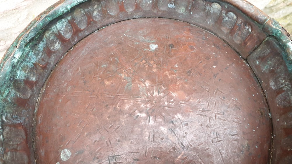 19th Century French Copper Pot  Jardiniere View V