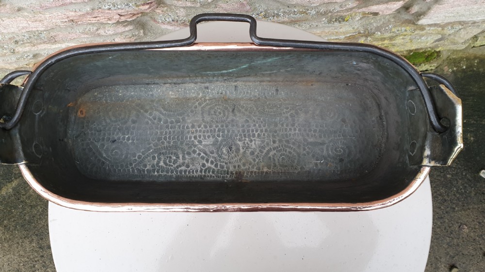 Early 19th Century Copper Fish Kettle. View III