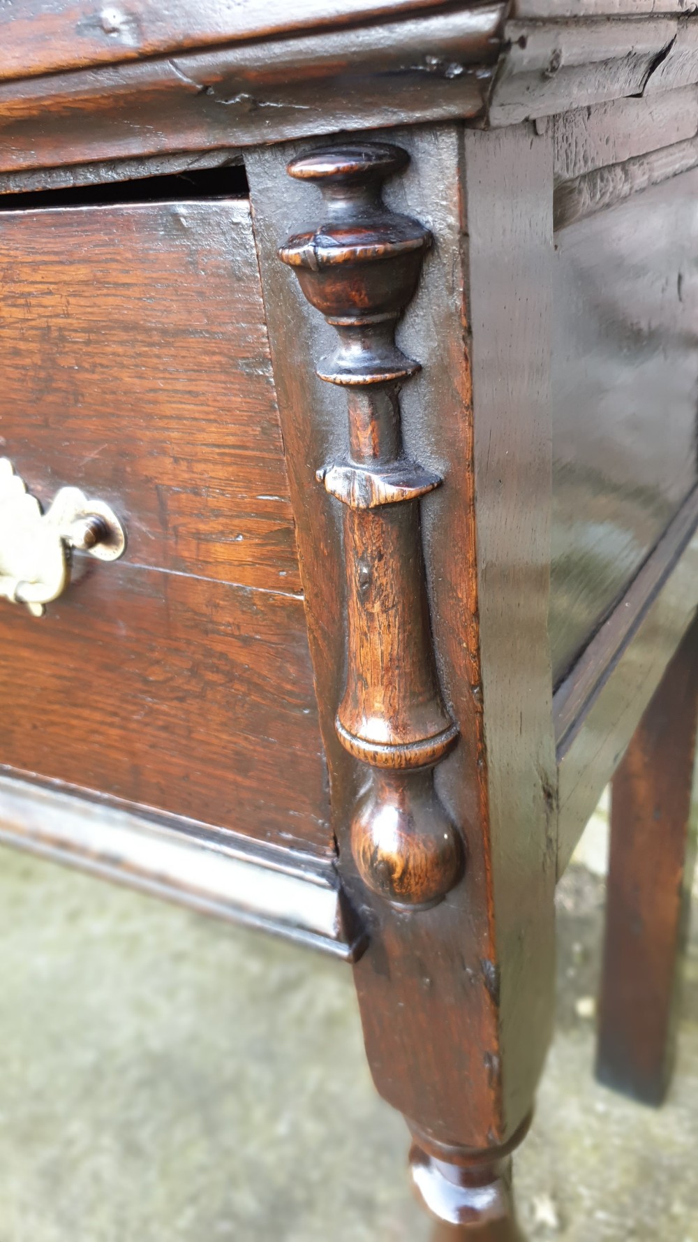 Rare Late 17th Century Charles 11  Oak Dresser View V