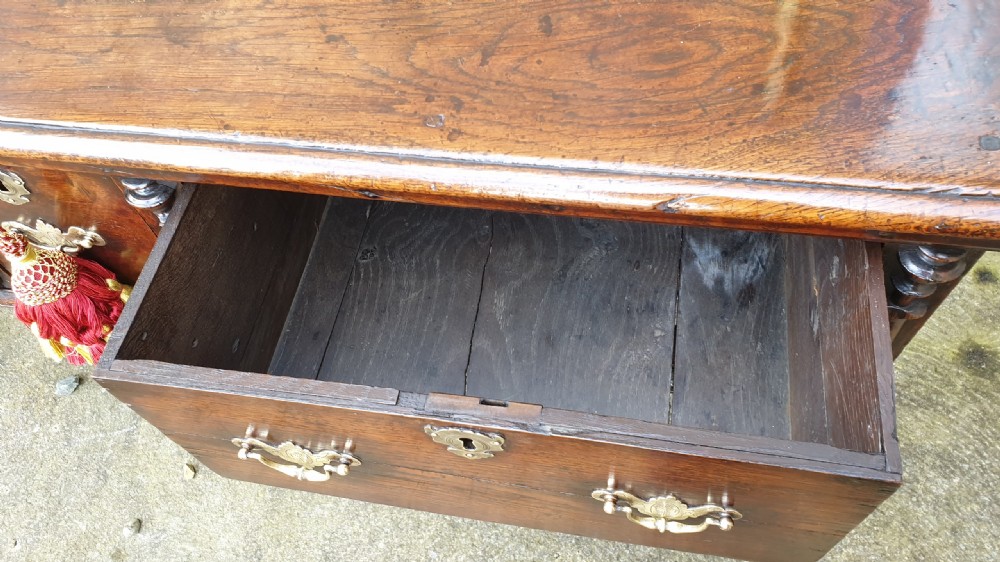 Rare Late 17th Century Charles 11  Oak Dresser View XI