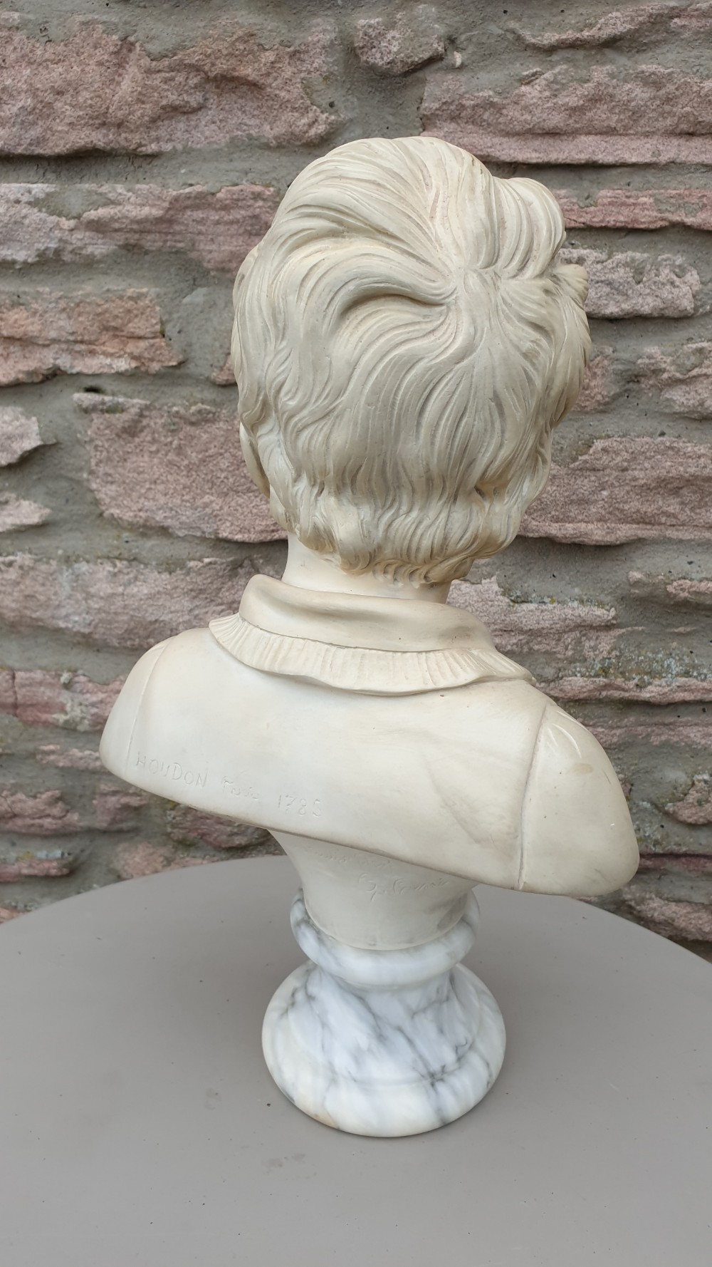 Alabaster Bust Of Alexandre Brongniart After Jean-antoine Houdon, Circa 1910 View III
