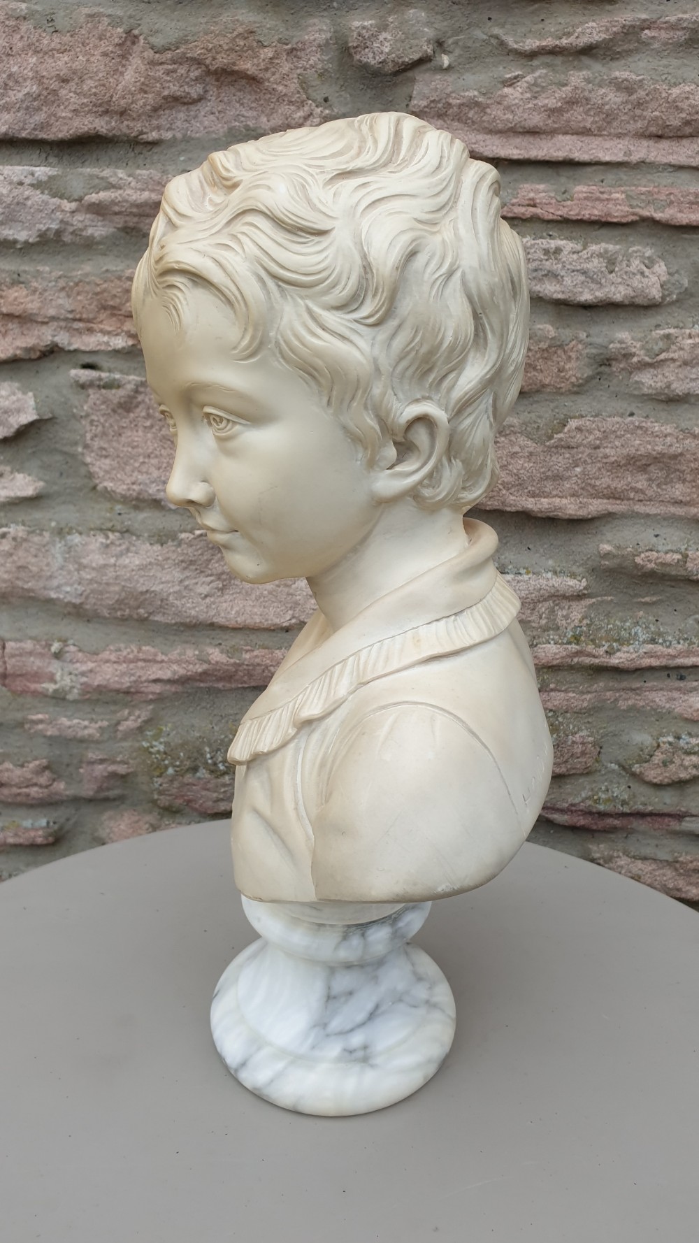 Alabaster Bust Of Alexandre Brongniart After Jean-antoine Houdon, Circa 1910 View VII