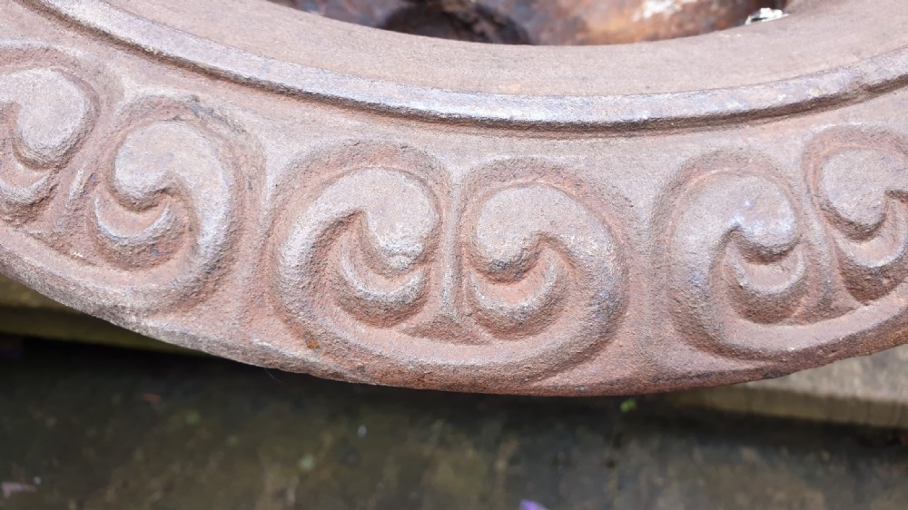 Large Pair French 19th Century Victorian Cast Iron Urns View VIII