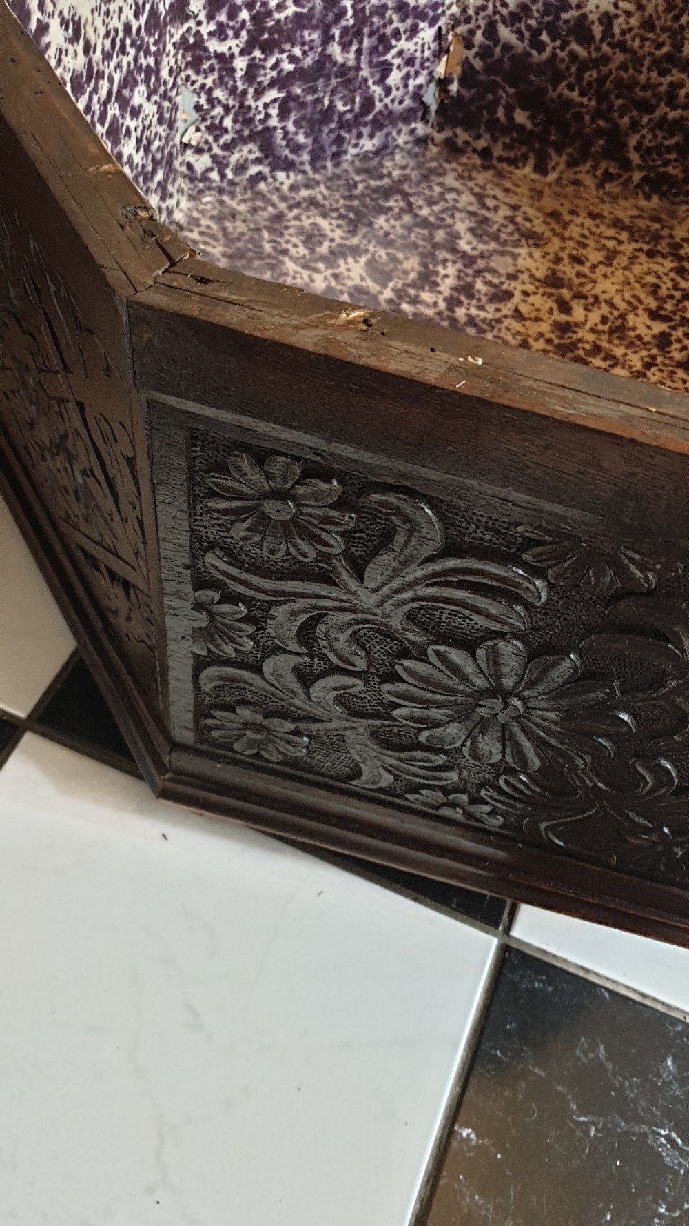Rare Model of an early 19th Century Oak Ottoman or Stool View V
