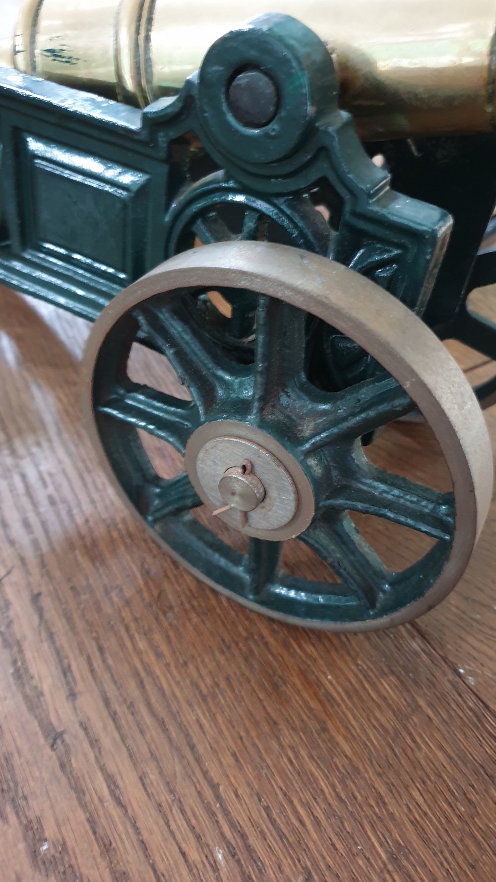 A pair of Large Display Table Cannon View VIII