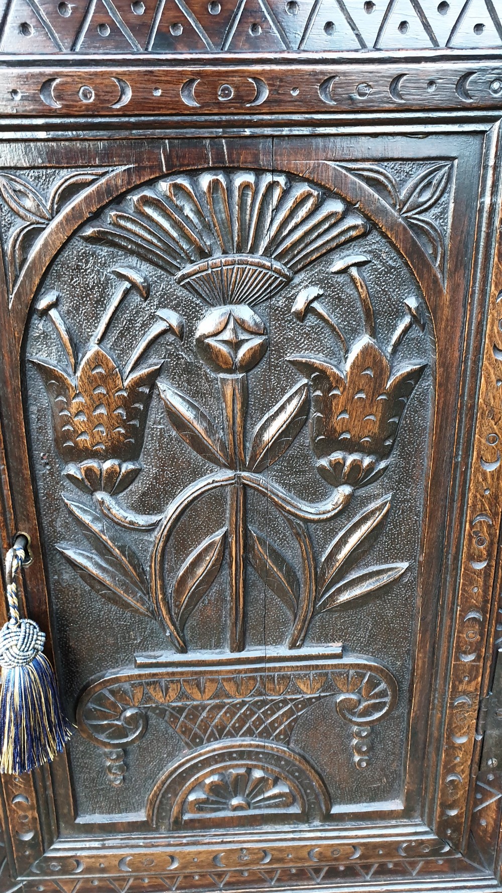 Carved Oak Wall Cupboard View VIII