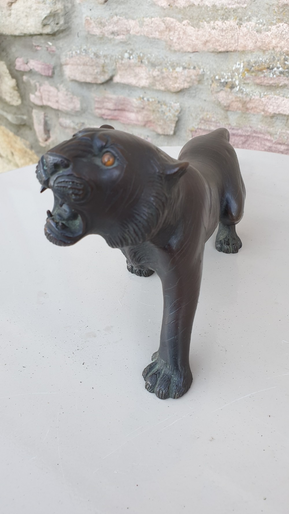 Late 19th Century Bronze Tiger View VIII