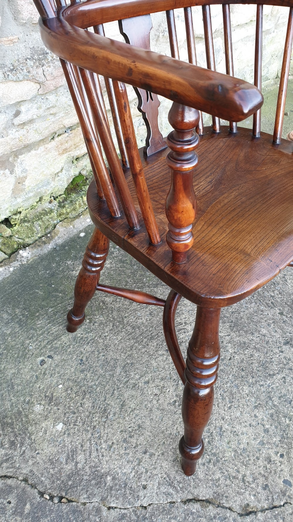 Wonderful Example of Handsome Yew High Back Windsor Chair View II