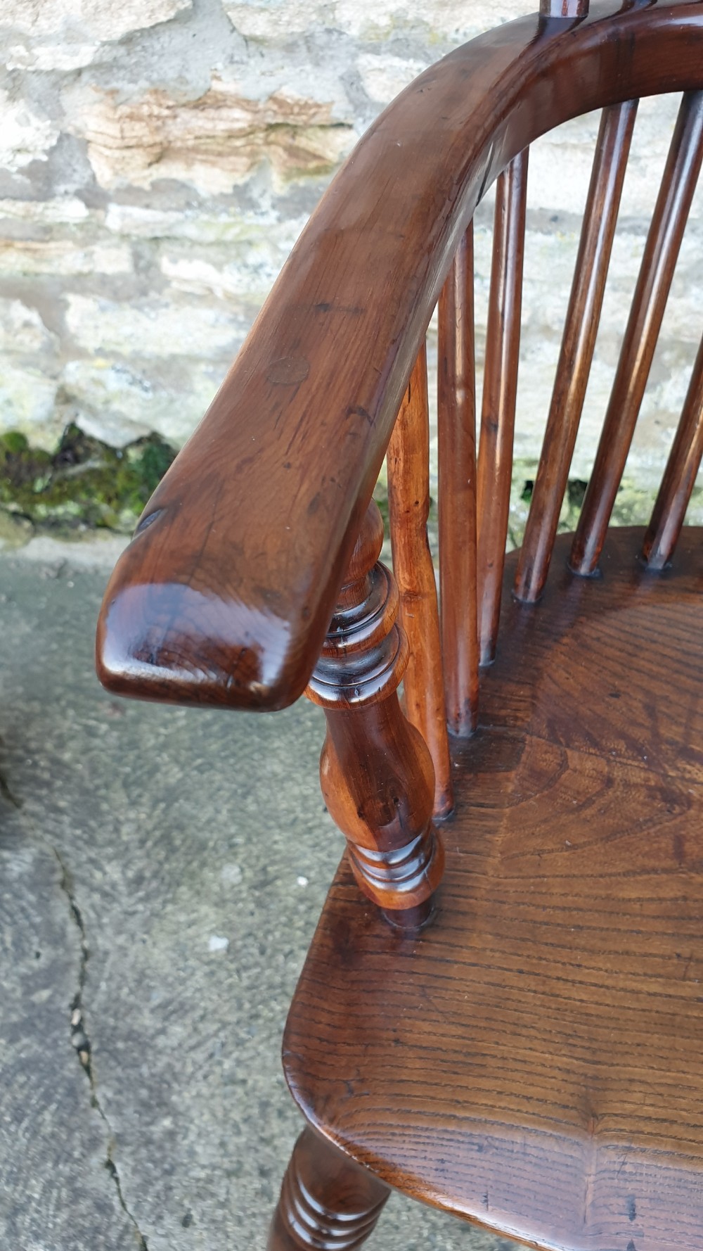 Wonderful Example of Handsome Yew High Back Windsor Chair View III