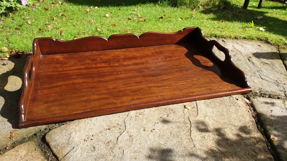 Small Handsome Edwardian Butlers Tray