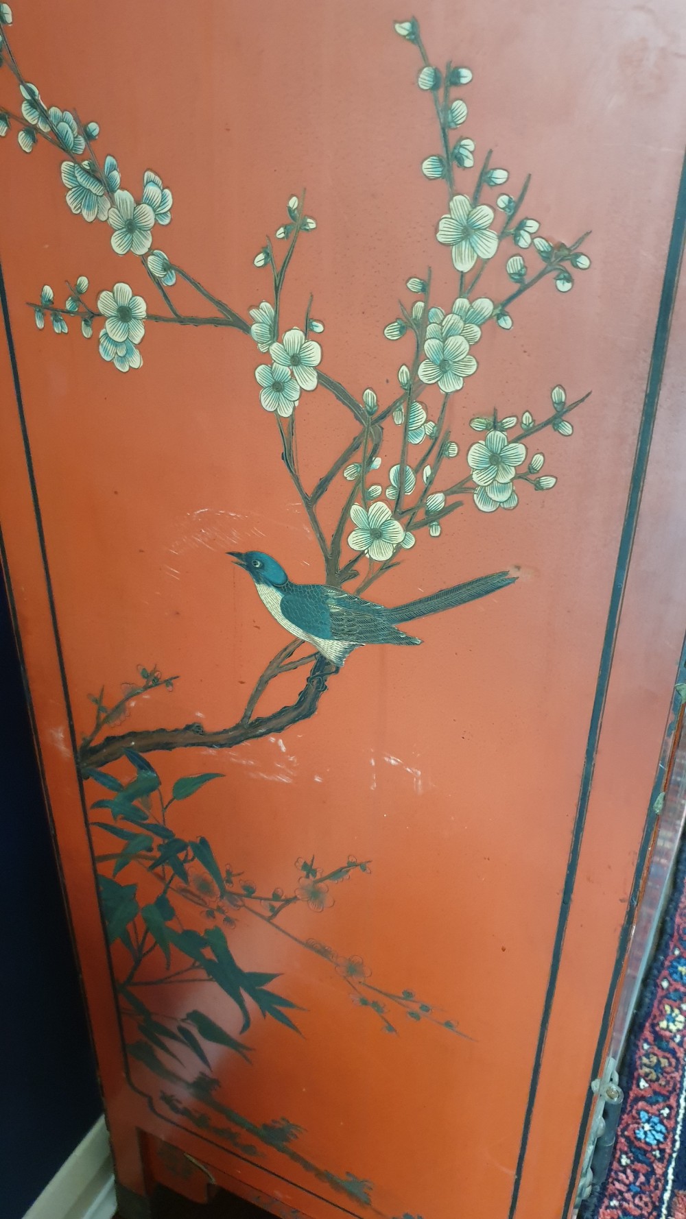 Chinese Cupboard in Lacquered Chinoiserie Design View II