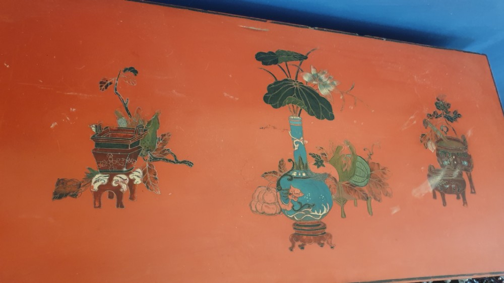 Chinese Cupboard in Lacquered Chinoiserie Design View V