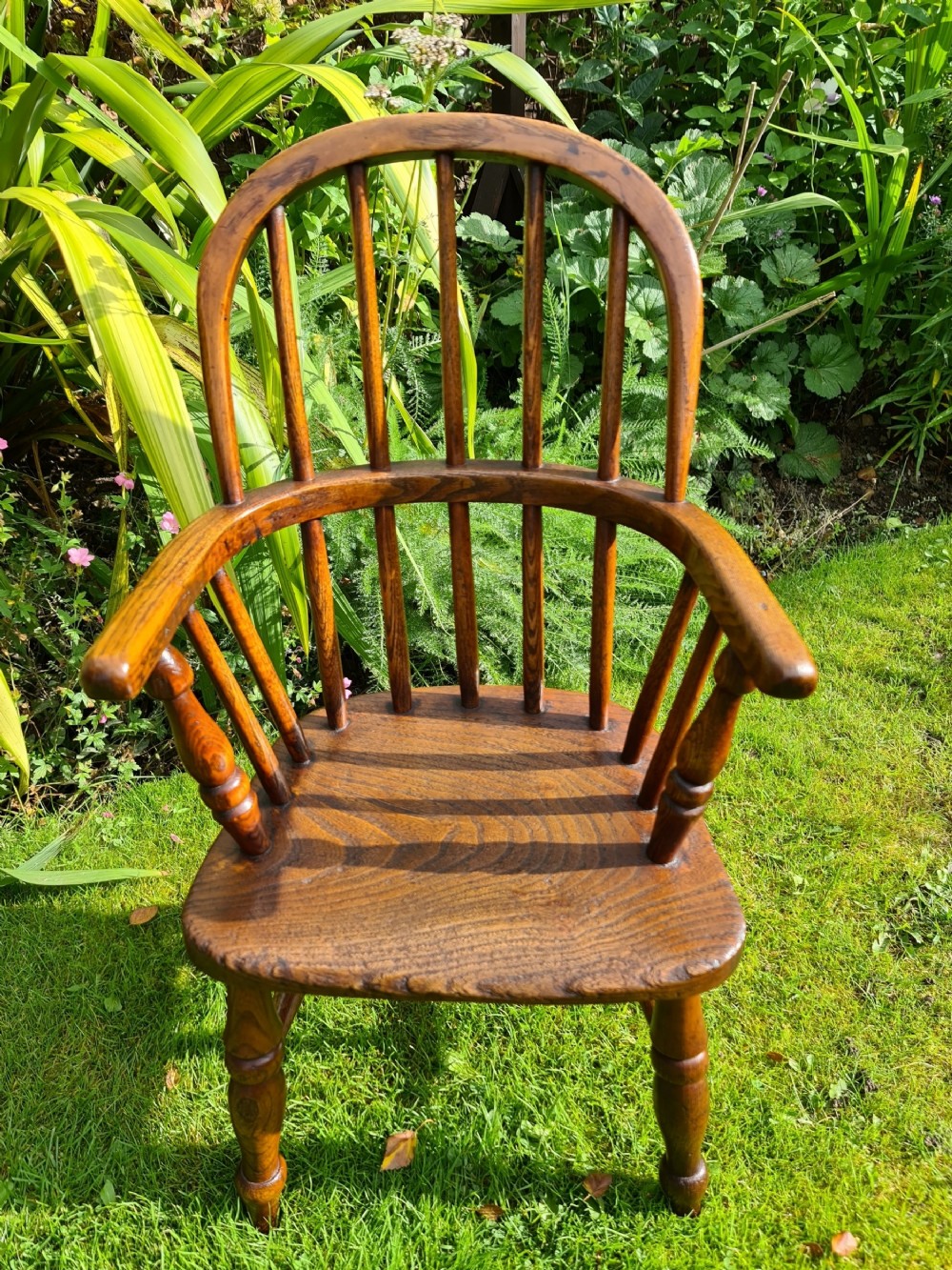 19th Century Ash and Elm Childs Windsor Chair