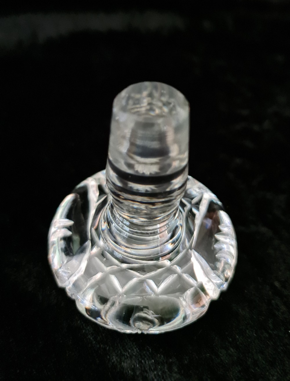 Richard Comyns Decanter with Silver Collar 1930 View VII