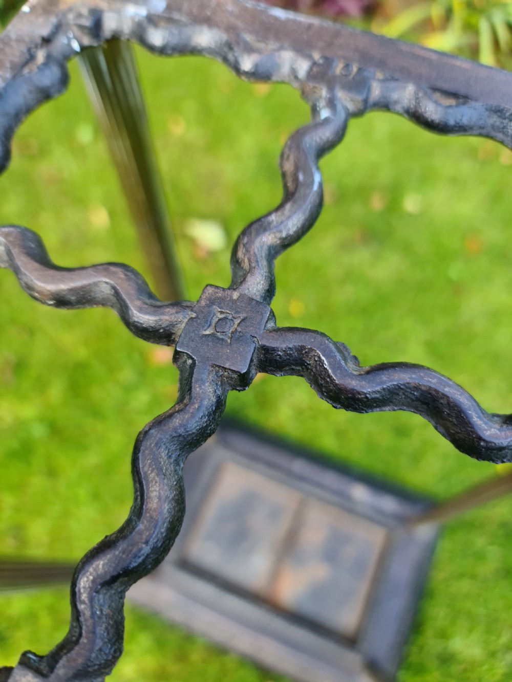 Early 19th Century Rectangular Cast-iron and Brass Stick Stand View II