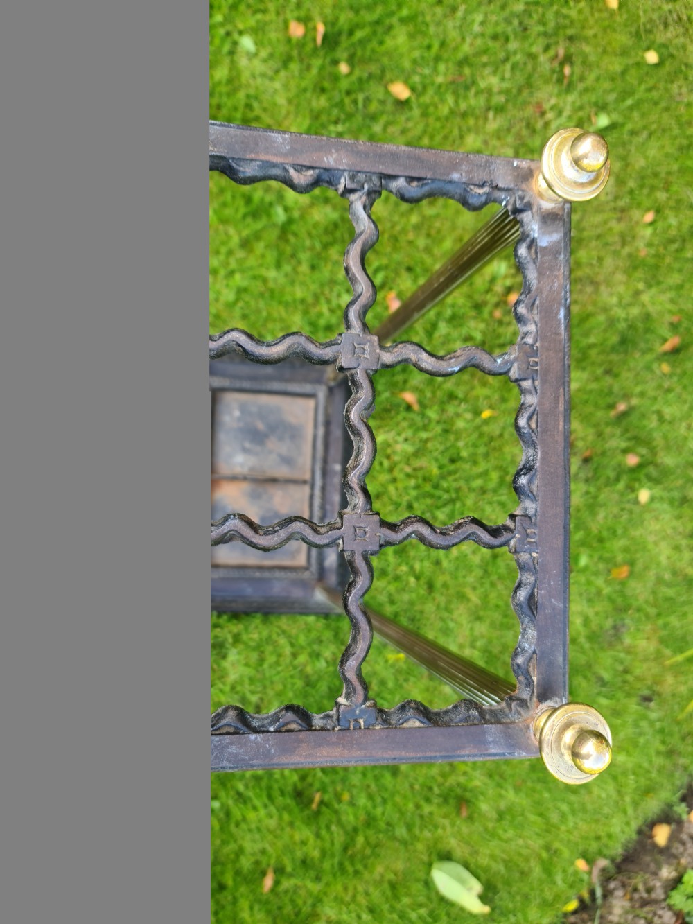 Early 19th Century Rectangular Cast-iron and Brass Stick Stand View VII