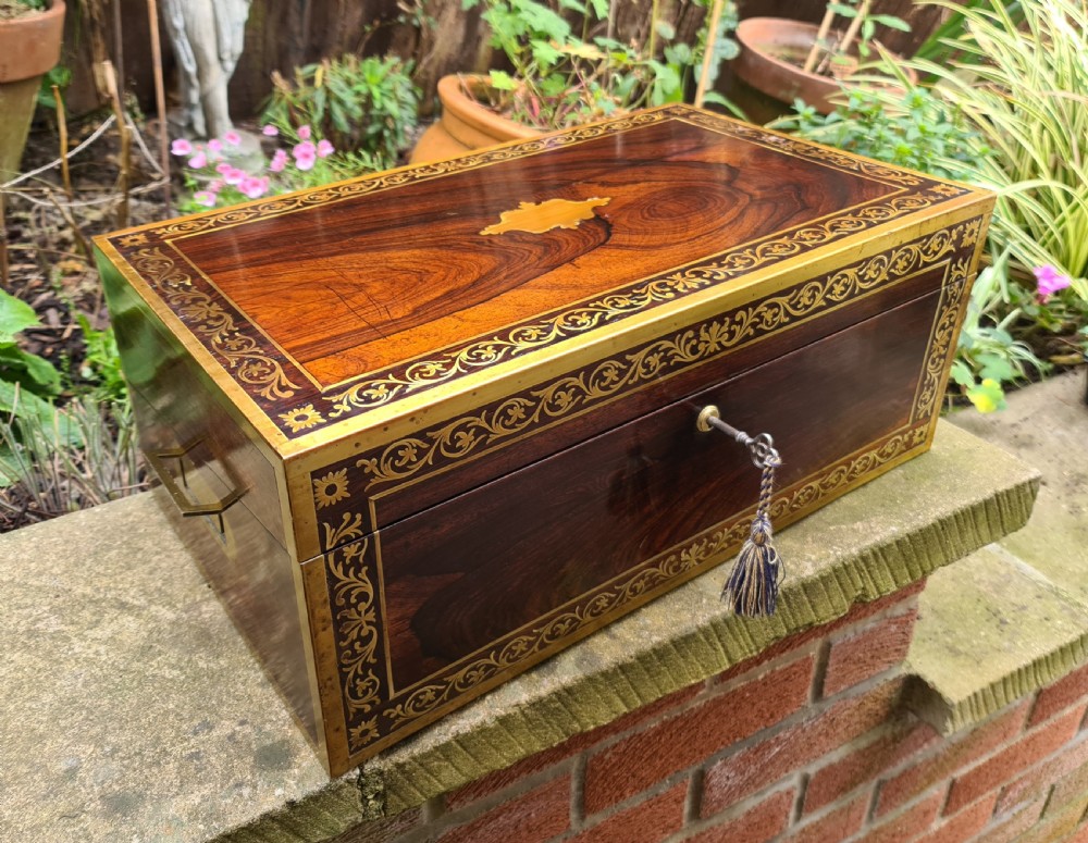 Superb George III Campaign Writing Slope View XVI