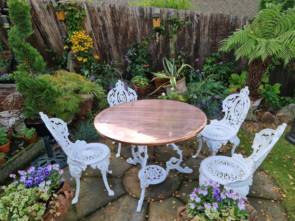 Wonderful Vintage Cast-iron Garden Set View VI