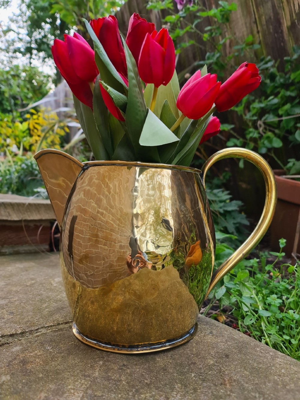 Large 18th Century Brass Pouring Jug