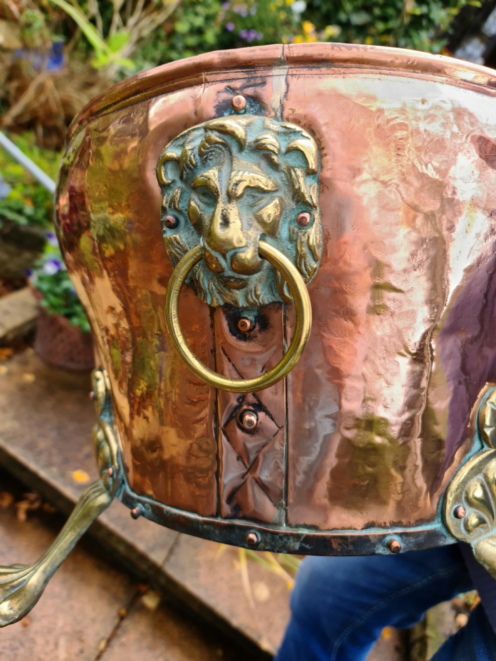 Good sized Early 19th Century Copper Jardiniere or Champagne Bucket View VI
