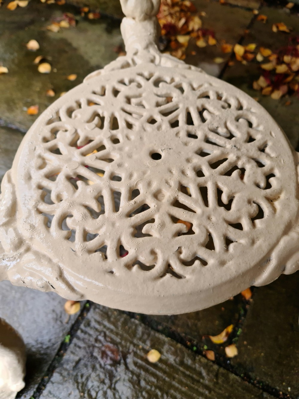 Victorian Garden Table with Marble Top View V