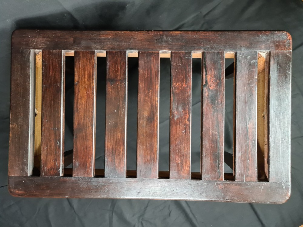 Antique Luggage Rack for Bedroom or Hall View V