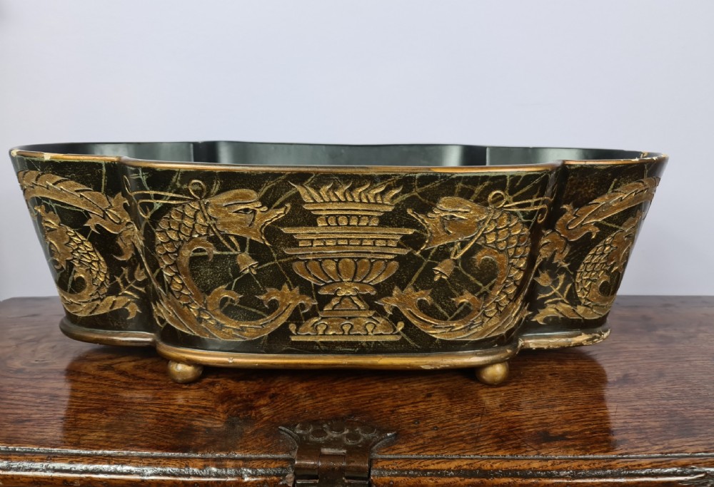 Vintage Papier Mache Jardiniere