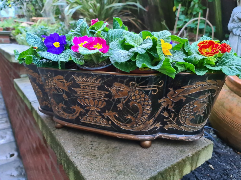 Vintage Papier Mache Jardiniere View IV