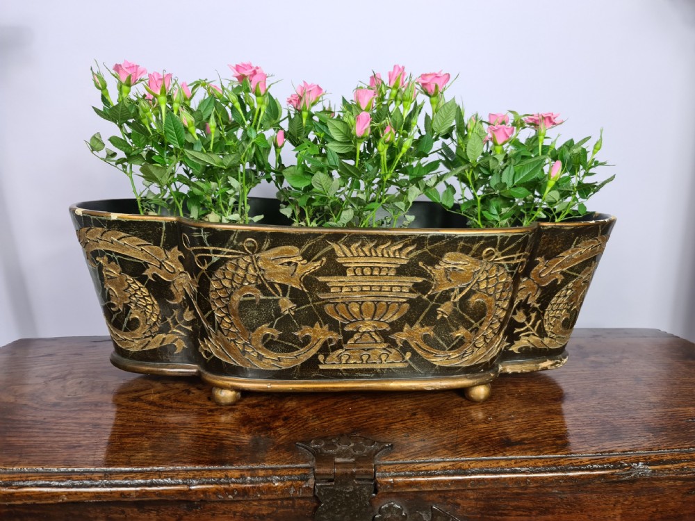 Vintage Papier Mache Jardiniere View V