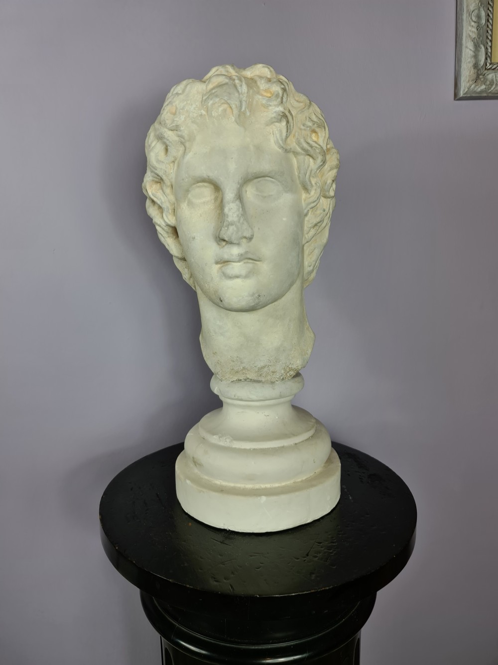 19th Century Life size plaster Bust of Alexander