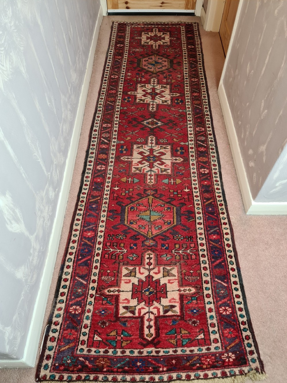 Beautiful Heriz Runner c1930