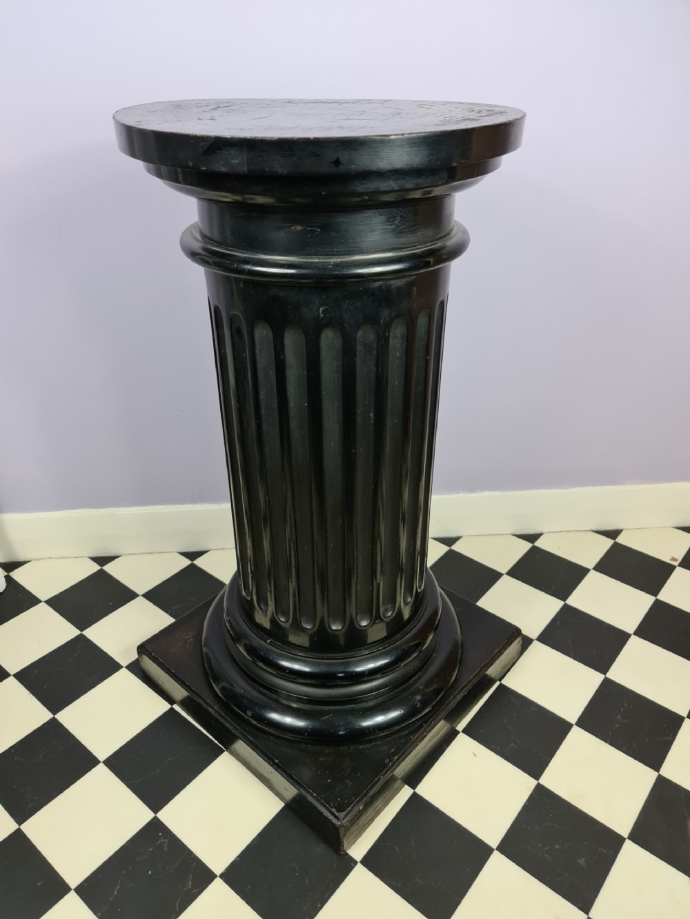 Handsome 19th Century Ebonised Pedestal