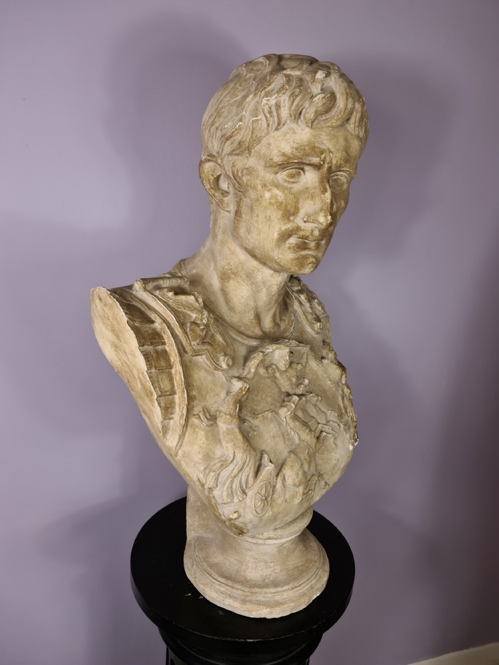Large Plaster Bust of Augustus