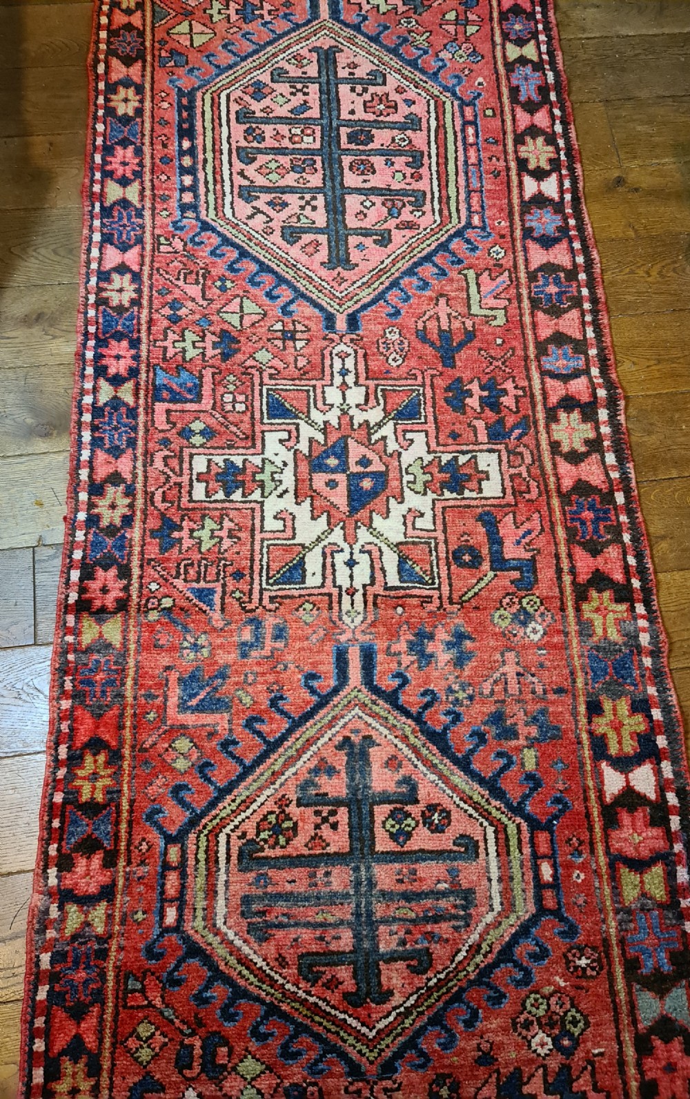 Wonderful Heriz Runner Circa 1900 View IV