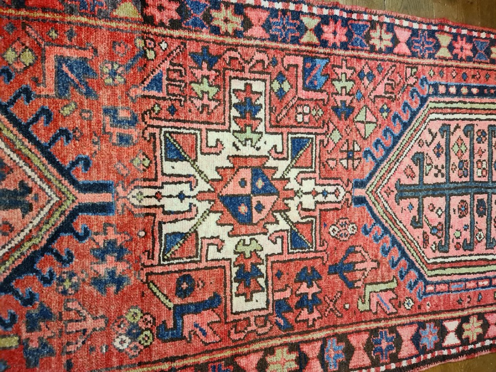Wonderful Heriz Runner Circa 1900 View VI