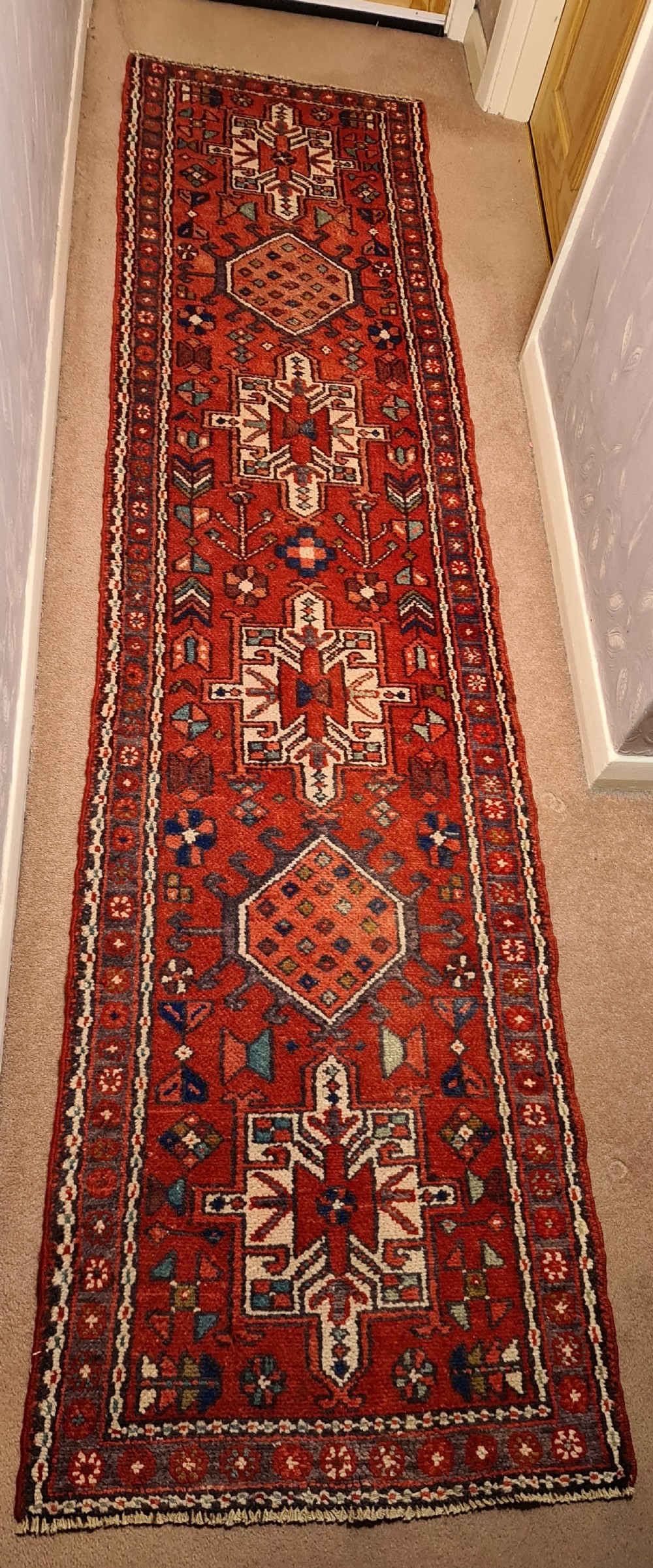 Well Proportioned Heriz Runner c1920