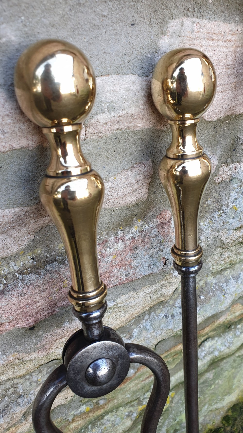Quality set of 19th Century Steel Fire Irons View V