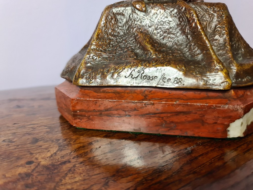 Beautiful Franz Rosse Art Nouveau Patinated Bronze View XIII