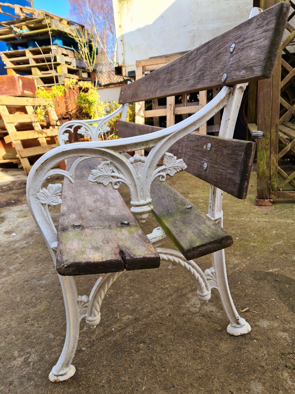 The Falkirk Seat - Rare Victorian Garden Bench.  c.1860 View III